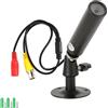 NutriEss Telecamera impermeabile 1080P Full HD Mini AHD micro cablata con cilindro in metallo per monitoraggio dellaa sicurezza esterna