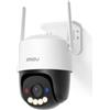 Generico PTZ 4K PoE Telecamera Wi-Fi Esterno, Telecamera Sorveglianza Visione Notturna a Colori, Rilevamento Umano/Veicoli/Animali, Allarme con Sirena & Faretto, Audio Bidirezionale, Modalità Privata, 2,4Ghz