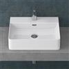 Mai & Mai Lavabo da Appoggio 50x42x12cm, Lavabo Bagno Sospeso Lavandino Bagno Meissen201-500 in Ceramica con Nano Rivestimenti inclusi