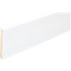 Hobby Legno - Battiscopa Rivestito In Legno Di Tanganica Laccato Bianco mm. 100X10X2400 (Prezzo Per ml. 4, 80)