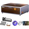 Creality Falcon A1 - Macchina per incisione laser da 10 W, con rullo rotante laser, taglierina laser inclusa con Air Assist, posizione fotocamera HD, incisione laser per legno, metallo, acrilico