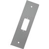 IWOFER Placca tapparella interasse 165 mm con foro per pulsante avvolgitore avvolgibile (Argento)
