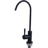 Shurity 130 Rubinetto di prelievo 1 via per depuratori acqua liscia senza metalli pesanti 1/4" Nero Opaco