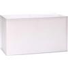 ORION LIGHTSTYLE Paralume in tessuto per presa E27 paralume rettangolare di ricambio per lampada da terra, lampada da tavolo, bianco (40x22x24cm)