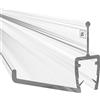W Waka Home WAKA Pro-H - Guarnizione per porta doccia, in vetro, 6 - 8 mm, 100 cm, compatibile con barra per davanzale