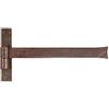 effedielle Bandella forgiata antichizzata MADE IN ITALY con cardine a legno spina ∅ 14 mm. 30x400 mm. H22 mm. Linea IL FORGIATO FF278.40.FT.Finitura ruggine