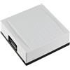 ChiliTec Campanello per porta a doppio campanello, meccanico a due tonalità, 8 V, funzionamento a batteria, 9 V, 75 dB, 116 x 116 x 48 mm, bianco