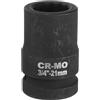 QUARKZMAN 3/4 da 12 Punte Set Bussole a Impatto 21mm Bussola Metrica per Dado Dell'Asse Fuso Chiavi a Bussola a Cricchetto Profondo per Riparazione Auto Facile Rimozione