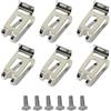 CHEYLIZI Gancio di ricambio per cintura, 6 pezzi, in acciaio inox, per trapano, con viti, compatibile con trapani a batteria Makita 18V LXT
