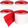 Fangxuee 4 Confezioni di Zip per Polvere Extra-Resistenti con Autoadesivo, Kit Istantanei per Porte con Zip per Barriere Antipolvere, Zip Protettive Antipolvere