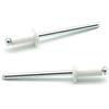 IERO - Rivetti a strappo Verniciati BIANCO PURO RAL 9010 Alluminio/Acciaio Testa Tonda 4.0x12.0mm ISO15977 - Box da 500 pezzi