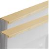 zcru004 Lega di Alluminio Maniglia Invisibile Maniglione da Cucina Manopole di Armadio Pomelli per Porta Pomolo per Mobili Maniglie per Tiranti Oro 2 Pezzi (Overall length 300mm)