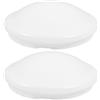 Abaodam 2 Pezzi Accessori Per Paralumi Da Soffitto Paralume Copertura Di Ricambio Plafoniera Paralumi Di Ricambio Agganciare Il Coperchio Della Plafoniera Coperture Per Lampadine Pc Bianca