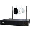 DSE Kit Videosorveglianza WiFi con NVR e 1-8 Telecamere Senza Fili 5MP, Illuminatore 30 m. Telecamere Deterrenti e Rilevazione AI, Flash, Sirena, VivaVoce | DSERKK-KIT5A-1/8 (Kit 1 telecamera)