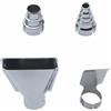 BE-TOOL Kit di 4 ugelli per pistola ad aria calda, kit di ugelli universali per pistola termica a 3 sezioni, rotondi, piatti e curvi a 5 sezioni, kit accessori per saldatura a caldo, scongelamento, piegatura