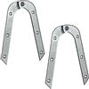 Gedotec Cerniera per scala piegata cerniera per scala in metallo cerniera per scala stabile | cerniera in acciaio zincato | cerniera per scala pieghevole 200 x 21 mm