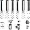 Brico Kit Kit Fumi Diametro 100 Mono Parete in Acciaio Inox, Altezza 6,42m, Kit scarico fumi per Stufa a Pellet e Legna, Caldaie, Camini | Brico Kit