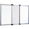 CILVANI SRL Zanzariera Estensibile con Telaio in Alluminio e con Spazzolino. Prodotto per installazione su finestre e porte finestre. Trama in fibra di Vetro. (50x75 Alluminio)