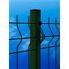 ITALFROM PALO Tubolare Quadro Verde 50X50 mm - Altezza PALO 130 cm - Completo di 3 PIASTRINE per Fissaggio(2298)