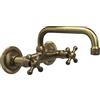 FONDERIA BONGIOVANNI Gruppo lavello mod. 403 in ottone brunito, rubinetto in ottone per casa e giardino