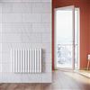 ELEGANT - Radiatore a pannello, a doppio strato, per bagno, salotto, radiatore orizzontale
