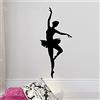 ZYkang sticker Adesivo murale ballerina - Decalcomania da muro ballerino di danza classica - Decorazioni per ballerine - Decalcomania di danza per balletto silhouette ragazze per soggiorno 90x44 cm Adesivo