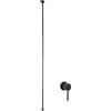 BiaoTeng Rubinetto per Lavabo Incasso Muro Rubinetto Soffitto Monocomando Caldo e Freddo Ottone Miscelatore da Incasso Lavabo Bagno Nero