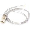 ORION LIGHTSTYLE Portalampada G9 con supporto per attacco con cavo isolato, attacco per lampadina LED, attacco alogeno, in ceramica, con cavo trasparente da 0,75 mm²