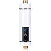 XQZMD Mini scaldacqua elettrico istantaneo, Mini scaldabagno istantaneo senza serbatoio per bagno e cucina, spina EU 220V (bianco 3500W)