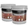 WOCA Denmark Exterior Wood Oil - Olio per terrazze, 2 x 3 l, per terrazze in legno, recinzioni, rivestimenti e mobili per esterni