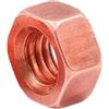 XUXPFJ Dado esagonale in rame puro T2 Dado in rame rosso Dado conduttivo Rondella Vite di bloccaggio Tappo in rame puro M3 M4 M5 M6 M8 M10-M20(10Pcs M4)