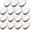 generic 15 pomelli rotondi in ceramica per armadietti, pomelli in ceramica bianca per porte della cucina, maniglie a foro singolo, pomelli in ceramica per cassetti, maniglie per armadi, mobili e porte
