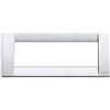 Vimar Serie Idea - Placca Classica 6 modulo metallo argento metallizzato