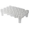 FastRack FASTFERMENT FastRack FRBB-24 Scolapiatti per bottiglie di birra, plastica HDPE senza BPA, per uso alimentare, colore: bianco