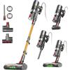 FAMIVAC FV2 Aspirapolvere con Filo, 65Kpa/600W Scopa Elettrica Potente con Spazzola per Materasso, 1,3KG Ultra-Leggero, Cavo 7M, 1,5L, Antigroviglio & Autoportante per Tappeti/Pavimenti/Peli Animali