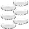LEONARDO HOME Cucina Optic 066339 - Set di 6 piatti da insalata in vetro trasparente, adatti al microonde e alla lavastoviglie