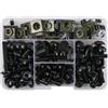 HJKDSZ Moto Body Kit Completo Carena Viti Copertura Laterale Bulloni Per Forza 125 Per Hornet 600 Cb125r Xadv Cbr 600 Rr Cbr500r elementi fissaggio assortiti(Nero)