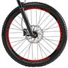 Decalart Kit adesivi per Cerchi Ruote Bici Mtb mountain bike scritta RACING completo per 2 ruote decalcomanie sticker filetto strisce L005 (032 Rosso, 28-29 Pollici)