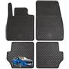 W-Parts TAPPETI - TAPPETINI IN GOMMA 3D TPE NERI PER FORD Puma dal 2019 in poi