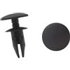 A ABSOPRO 6mm Foro Automobile Clip Spinta Tipo Rivetto Paraurti Plastica Nero(20Set)