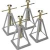 Wiltec Cavalletti in alluminio per roulotte e rimorchi 4 pezzi Supporto per camper e caravan