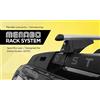 MENABO Barre PORTATUTTO Portapacchi Dacia Duster II dal 2014 al 2018 con Railing (CORRIMANO) Tradizionali Alti