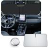 CDEFG [Aggiornamento] CDEFG Compatibile con Renault Clio 5 V 2020-2025 2026 Parasole Coperture Parabrezza Ombrellone Anteriore Parabrezza Auto Parasole Accessori