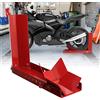 Peviasot moto rocker 1 pezzo, moto stand rimorchio ruota anteriore morsetto moto stand, moto morsetto ruota titolare rocker, per 8-24 pollici pneumatici carico aiuto trasporto stand ruota rocker