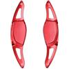 PENGNAQP palette cambio Compatibile con RS Q3 RS Q8 TTRS 2020-2025 adesivi per cambio al volante dell'auto(Red)