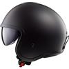 LS2, Casco Moto Jet SPITFIRE II SOLID Matt Black, XL