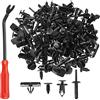 A ABSOPRO Kit Fissaggio Clip Paraurti Porta Per Jeep - 121Pz Nero