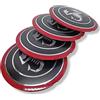 Generico Set 4 Tappi Coprimozzo Copri Mozzo Scorpione Compatibile per ABARTH FIAT 500 595 695 Coppa Coppone Borchie Compatibili per Cerchi in Lega Originali Fiat