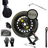 D'ANGELO 1988 Kit Ruotino di Scorta 17 compatibile con Dacia Duster con Cric, Chiave, Vite, Guanti e Sacca 135/80R17 OE size
