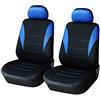 Other Set di 2 copri-sedili anteriori universali per auto, furgoni, camper e bus, con tessuto di colore blu e nero